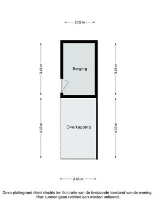 Plattegrond - Nagelbeek 53, 6365 EJ Schinnen - Nagelbeek 53 Schinnen - Berging 2D.jpg